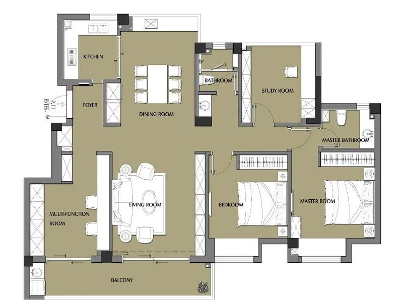 130㎡原木現(xiàn)代風(fēng)四室裝修，全屋原木風(fēng)裝飾住起來真舒服！