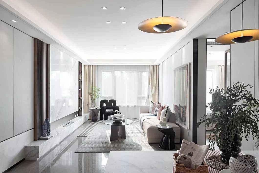 85平兩房現代風格裝修，充滿優雅和舒適