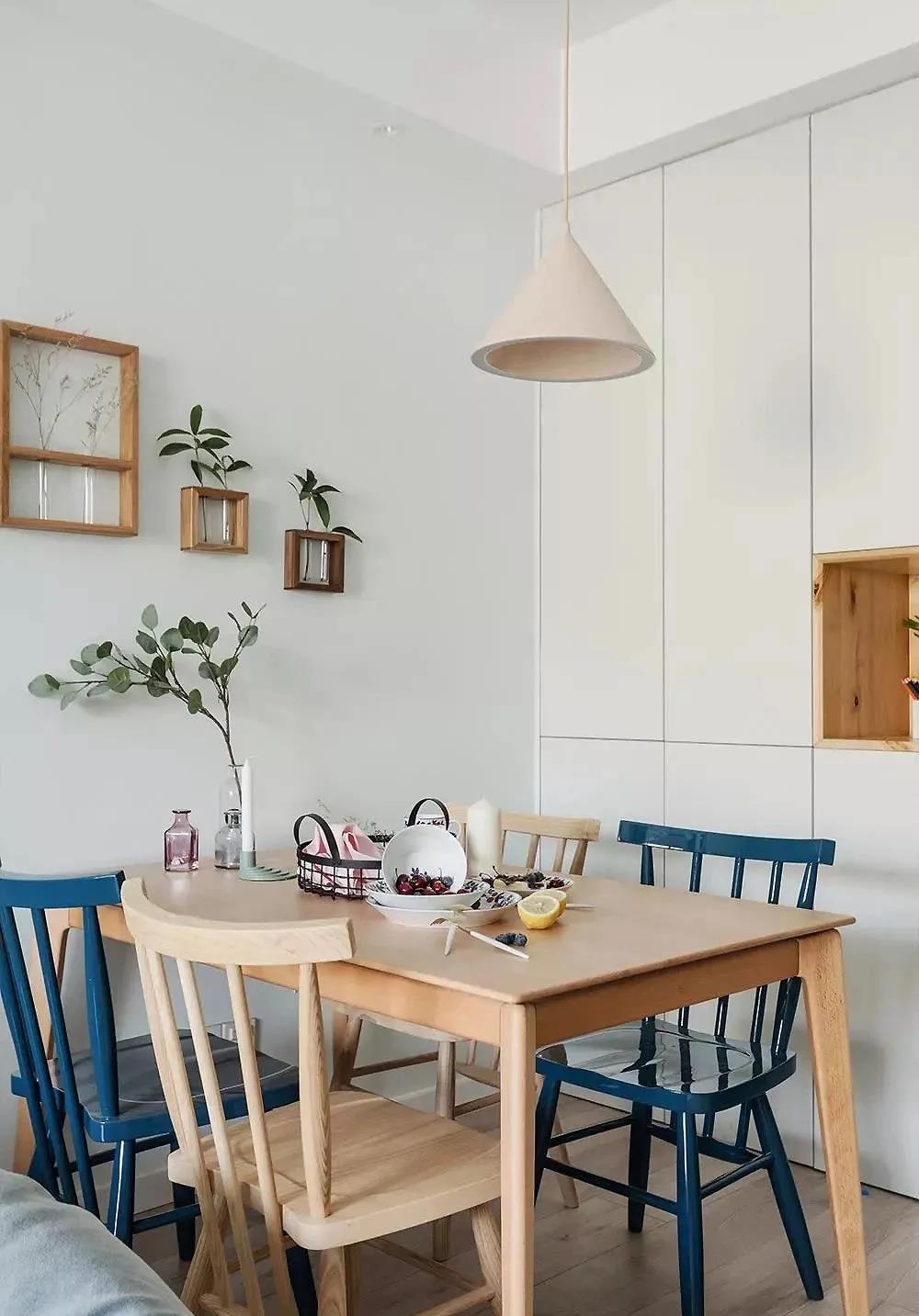 84㎡簡約北歐風格新房裝修，精致清新小兩室