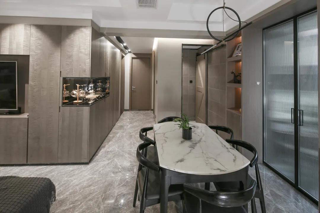 125㎡現代簡約風格新房裝修，玄關柜+電視柜超大氣！