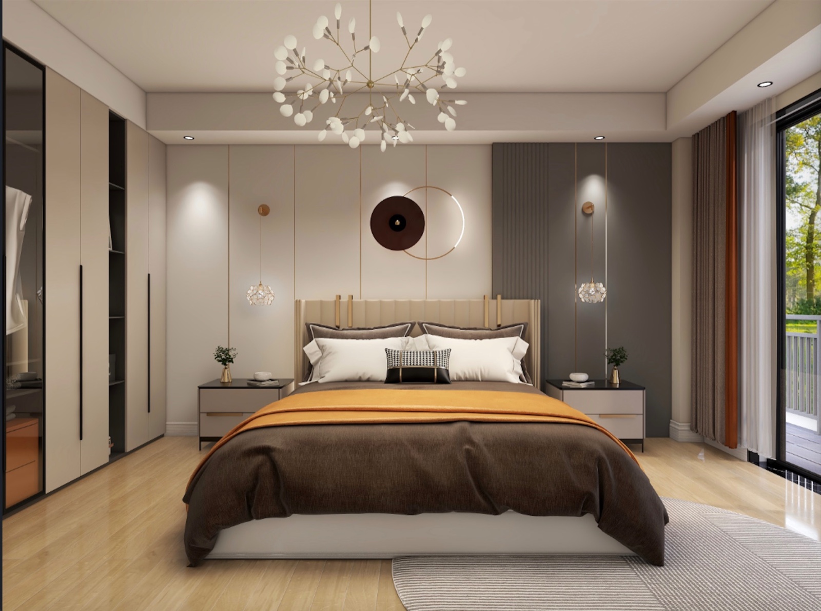 85現代三房裝修效果圖,小三房現代風格裝修案例